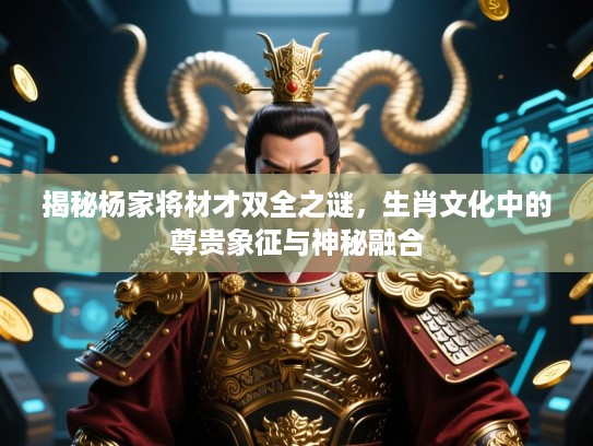 揭秘杨家将材才双全之谜，生肖文化中的尊贵象征与神秘融合