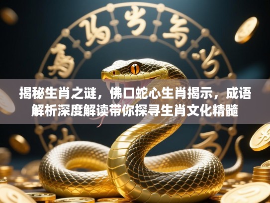揭秘生肖之谜，佛口蛇心生肖揭示，成语解析深度解读带你探寻生肖文化精髓