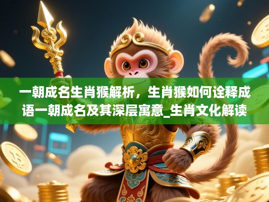 一朝成名生肖猴解析，生肖猴如何诠释成语一朝成名及其深层寓意_生肖文化解读