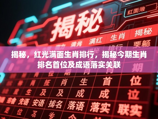 揭秘，红光满面生肖排行，揭秘今期生肖排名首位及成语落实关联