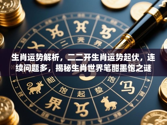 生肖运势解析,二二开生肖运势起伏,连续问题多,揭秘生肖世界笔酣墨饱之谜 生肖运势解析,二二开生肖运势起伏,连续问题多,揭秘生肖世界笔酣墨饱之谜