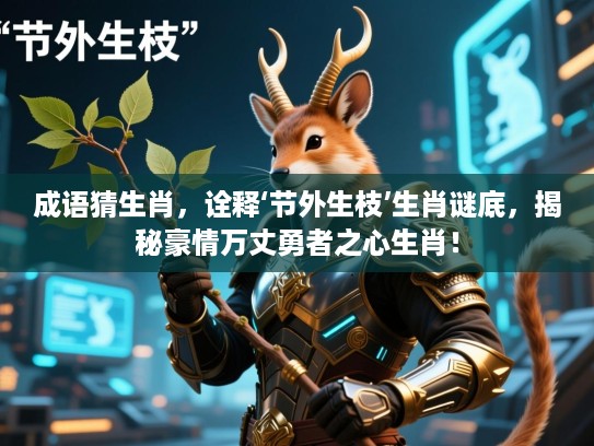 成语猜生肖，诠释‘节外生枝’生肖谜底，揭秘豪情万丈勇者之心生肖！