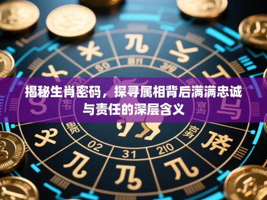 揭秘生肖密码，探寻属相背后满满忠诚与责任的深层含义