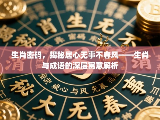 生肖密码,揭秘居心无事不春风——生肖与成语的深层寓意解析 生肖密码,揭秘居心无事不春风——生肖与成语的深层寓意解析
