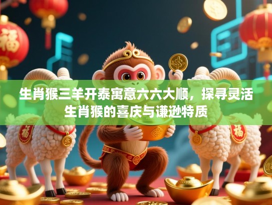 生肖猴三羊开泰寓意六六大顺，探寻灵活生肖猴的喜庆与谦逊特质