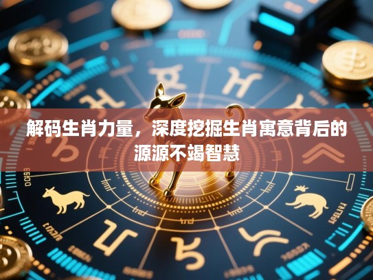 解码生肖力量，深度挖掘生肖寓意背后的源源不竭智慧