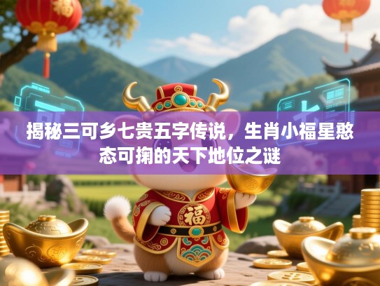 揭秘三可乡七贵五字传说，生肖小福星憨态可掬的天下地位之谜
