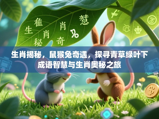 生肖揭秘，鼠猴兔奇遇，探寻青草绿叶下成语智慧与生肖奥秘之旅