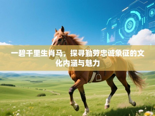一碧千里生肖马，探寻勤劳忠诚象征的文化内涵与魅力