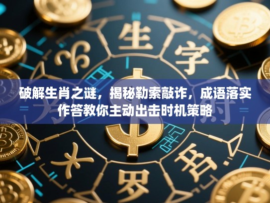 破解生肖之谜，揭秘勒索敲诈，成语落实作答教你主动出击时机策略