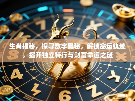 生肖揭秘，探寻数字奥秘，解锁命运轨迹，揭开独立特行与财富命运之谜