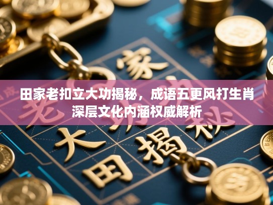 田家老扣立大功揭秘，成语五更风打生肖深层文化内涵权威解析