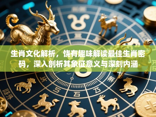 生肖文化解析，饶有趣味解读最佳生肖密码，深入剖析其象征意义与深刻内涵