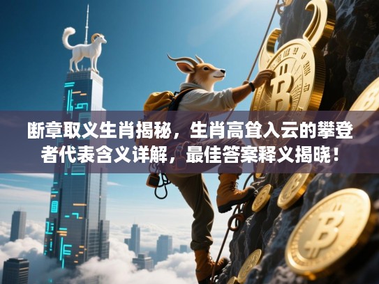 断章取义生肖揭秘,生肖高耸入云的攀登者代表含义详解,最佳答案释义揭晓! 断章取义生肖揭秘,生肖高耸入云的攀登者代表含义详解,最佳答案释义揭晓!