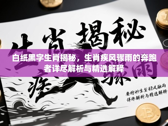 白纸黑字生肖揭秘，生肖疾风骤雨的奔跑者详尽解析与精选解释