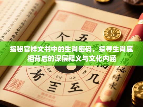 揭秘官样文书中的生肖密码，探寻生肖属相背后的深层释义与文化内涵