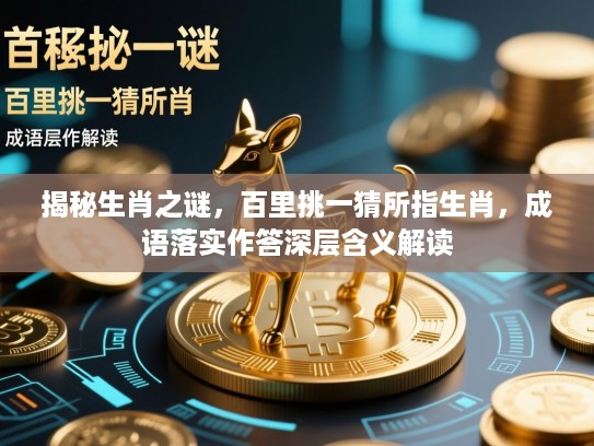揭秘生肖之谜，百里挑一猜所指生肖，成语落实作答深层含义解读