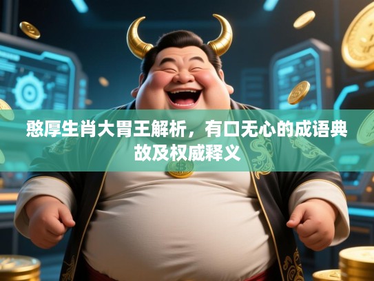 憨厚生肖大胃王解析，有口无心的成语典故及权威释义