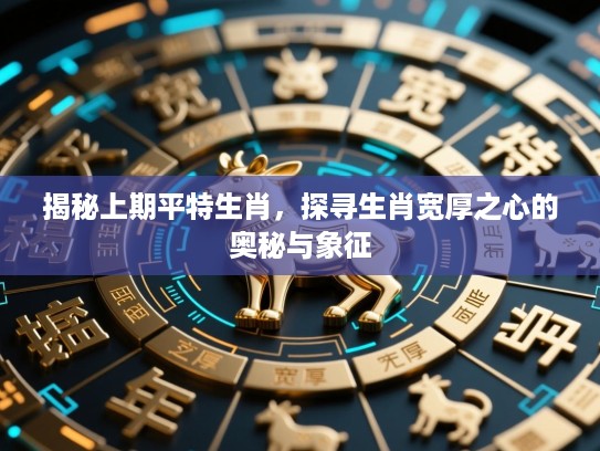 揭秘上期平特生肖,探寻生肖宽厚之心的奥秘与象征 揭秘上期平特生肖,探寻生肖宽厚之心的奥秘与象征