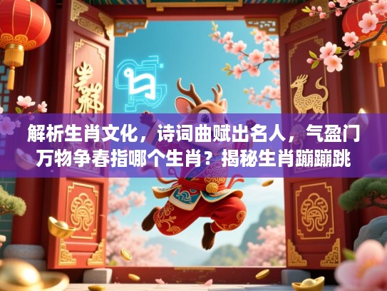 解析生肖文化，诗词曲赋出名人，气盈门万物争春指哪个生肖？揭秘生肖蹦蹦跳跳的无畏特质