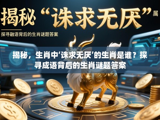 揭秘，生肖中‘诛求无厌’的生肖是谁？探寻成语背后的生肖谜题答案