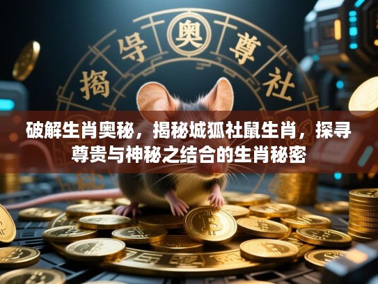 破解生肖奥秘，揭秘城狐社鼠生肖，探寻尊贵与神秘之结合的生肖秘密