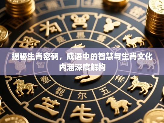 揭秘生肖密码,成语中的智慧与生肖文化内涵深度解构 揭秘生肖密码,成语中的智慧与生肖文化内涵深度解构