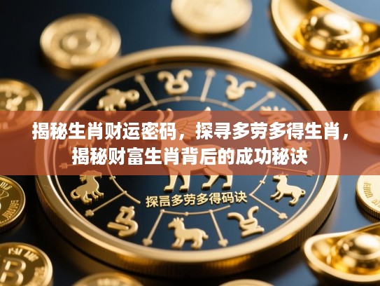 揭秘生肖财运密码,探寻多劳多得生肖,揭秘财富生肖背后的成功秘诀 揭秘生肖财运密码,探寻多劳多得生肖,揭秘财富生肖背后的成功秘诀