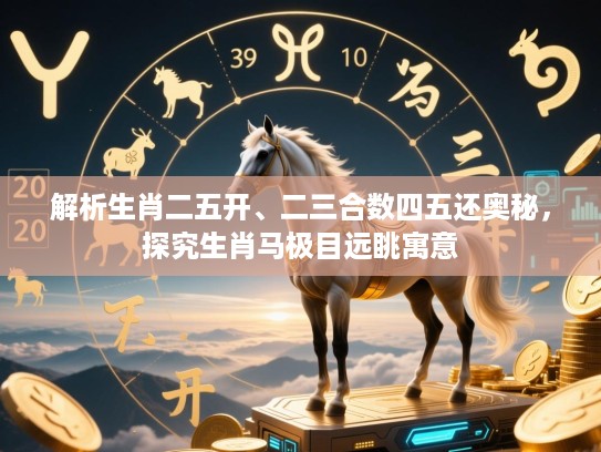 解析生肖二五开、二三合数四五还奥秘，探究生肖马极目远眺寓意