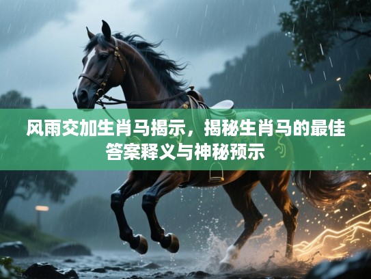 风雨交加生肖马揭示,揭秘生肖马的最佳答案释义与神秘预示 风雨交加生肖马揭示,揭秘生肖马的最佳答案释义与神秘预示