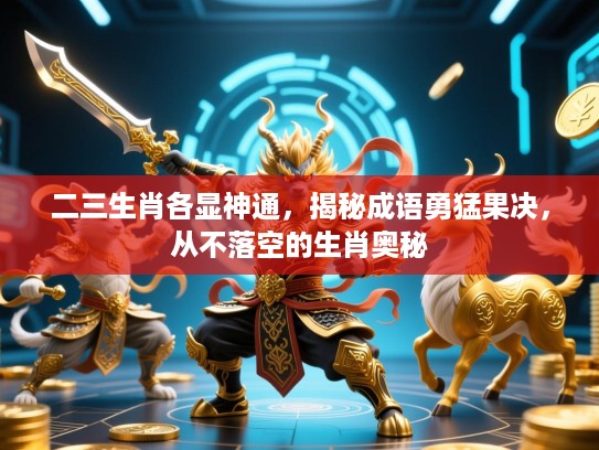 二三生肖各显神通，揭秘成语勇猛果决，从不落空的生肖奥秘