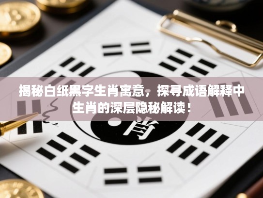 揭秘白纸黑字生肖寓意,探寻成语解释中生肖的深层隐秘解读! 揭秘白纸黑字生肖寓意,探寻成语解释中生肖的深层隐秘解读!