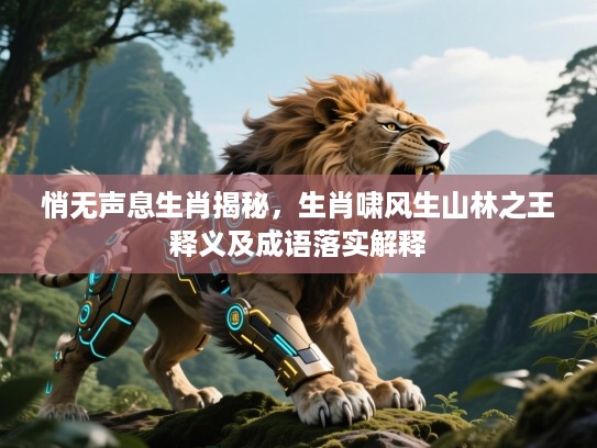 悄无声息生肖揭秘,生肖啸风生山林之王释义及成语落实解释 悄无声息生肖揭秘,生肖啸风生山林之王释义及成语落实解释