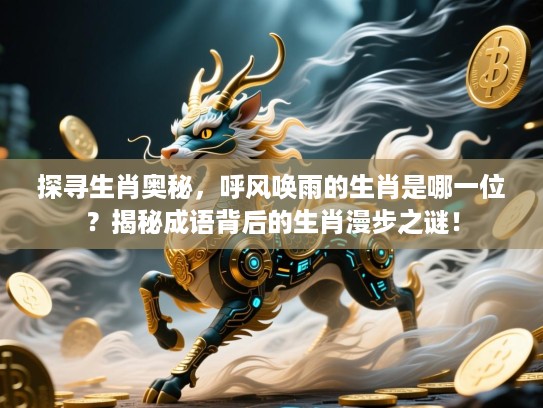 探寻生肖奥秘,呼风唤雨的生肖是哪一位?揭秘成语背后的生肖漫步之谜! 探寻生肖奥秘,呼风唤雨的生肖是哪一位?揭秘成语背后的生肖漫步之谜!
