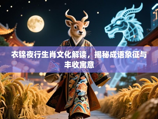 衣锦夜行生肖文化解读,揭秘成语象征与丰收寓意 衣锦夜行生肖文化解读,揭秘成语象征与丰收寓意
