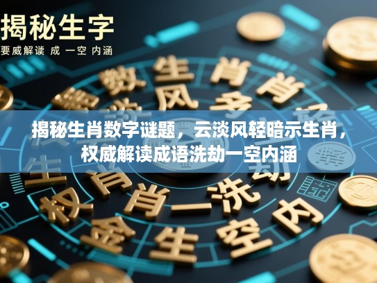 揭秘生肖数字谜题,云淡风轻暗示生肖,权威解读成语洗劫一空内涵 揭秘生肖数字谜题,云淡风轻暗示生肖,权威解读成语洗劫一空内涵