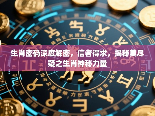 生肖密码深度解密，信者得求，揭秘莫尽疑之生肖神秘力量