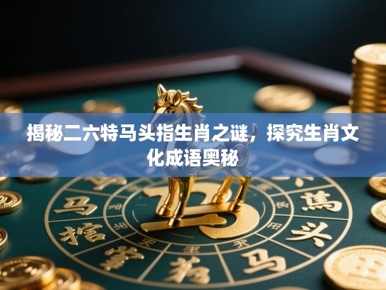 揭秘二六特马头指生肖之谜，探究生肖文化成语奥秘