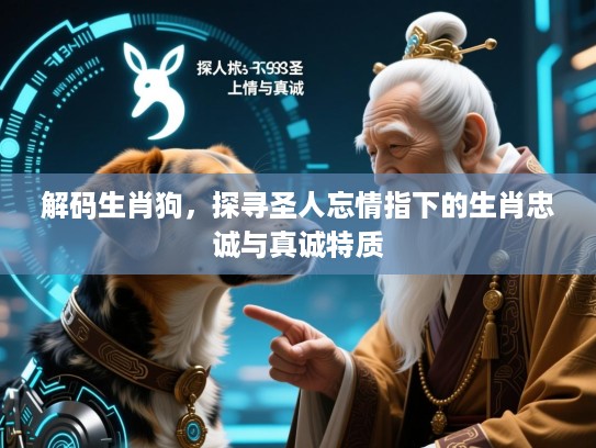 解码生肖狗，探寻圣人忘情指下的生肖忠诚与真诚特质